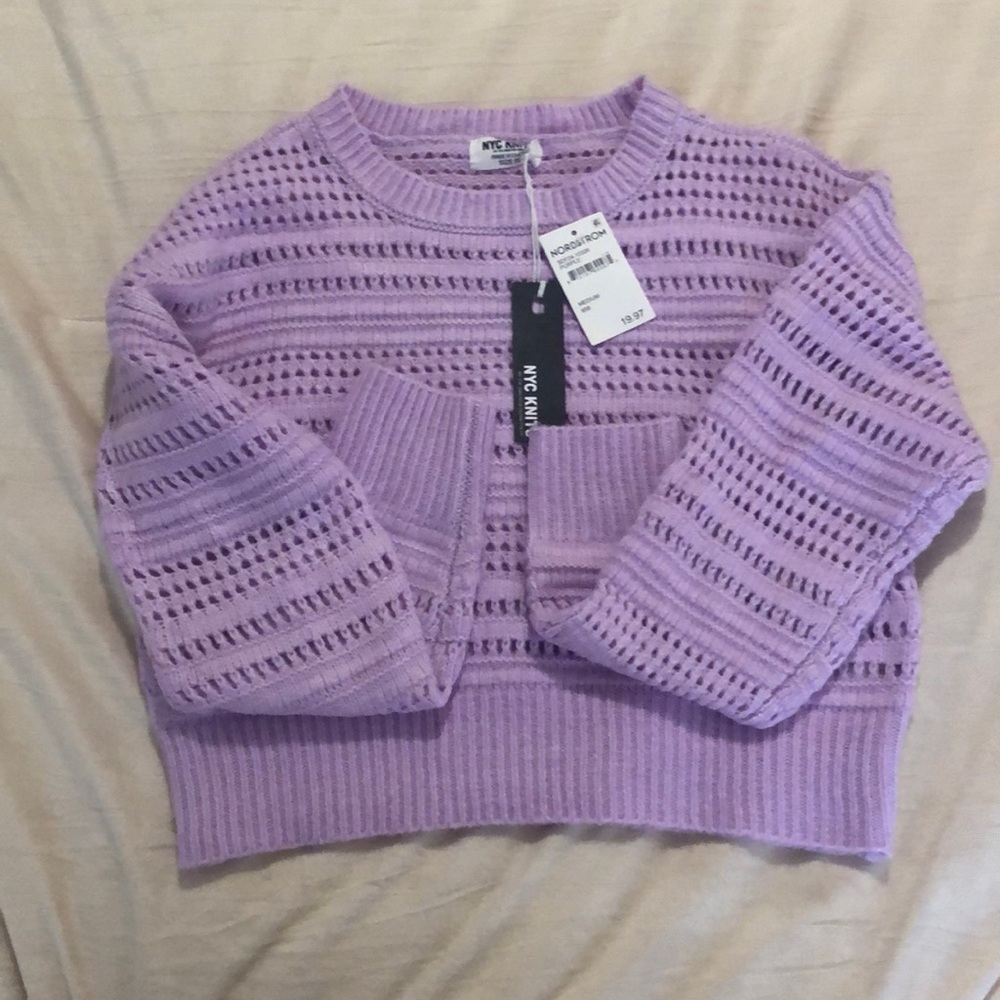 nyc knits NWT purple sweater